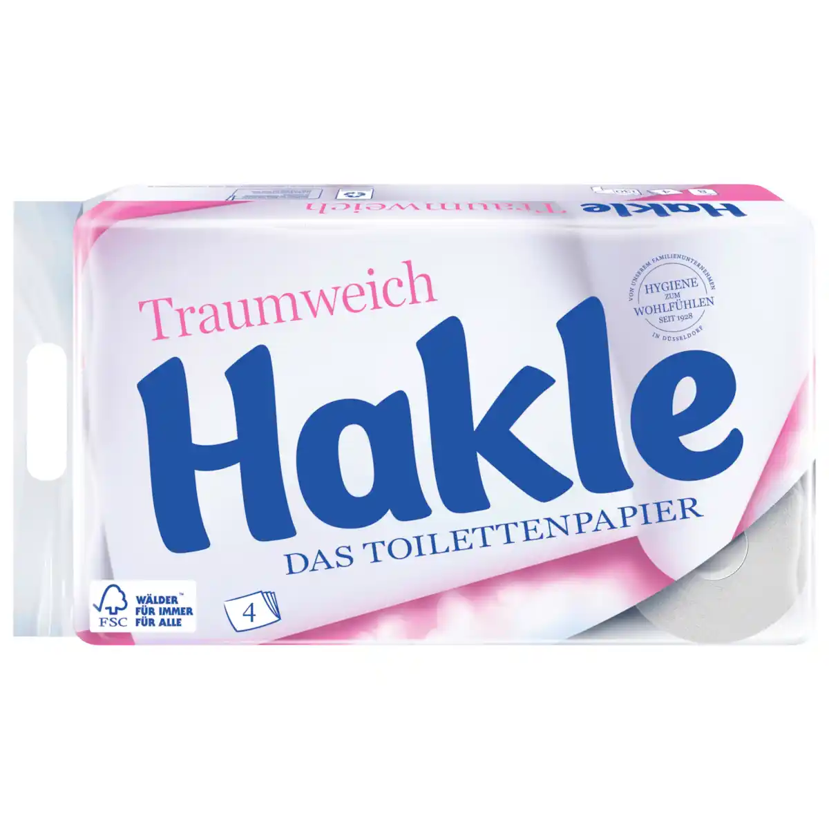 Bild 1 von Hakle Traumweich Toilettenpapier 4-lagig 8x130 Blatt