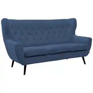 Stylife 3-Sitzer-Sofa Skagen, Blau, Textil, massiv, 187x101x95 cm, Typenauswahl, Fußauswahl, Stoffauswahl, Hocker erhältlich, Rücken echt, Armteil links, rechts, Wohnzimmer, Sofas & Couches, Sofas