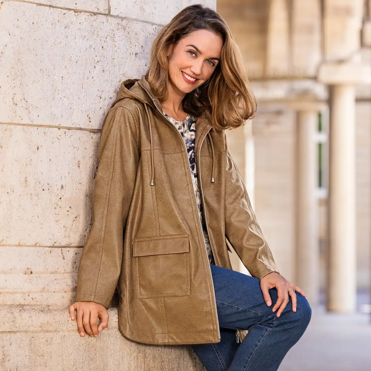 Bild 1 von Damen-Jacke in Antiklederoptik