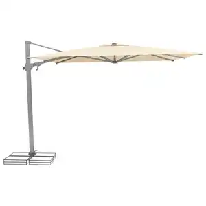 Suncomfort by Glatz Ampelschirm, Ecru, Textil, 300x300 cm, 360° drehbar, höhenverstellbar, Sonnen- & Sichtschutz, Sonnenschirme, Ampelschirme