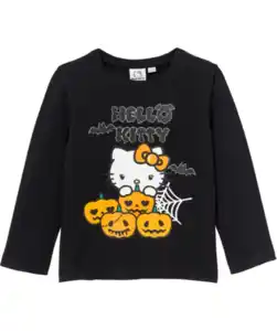 Langarmshirt, schwarz