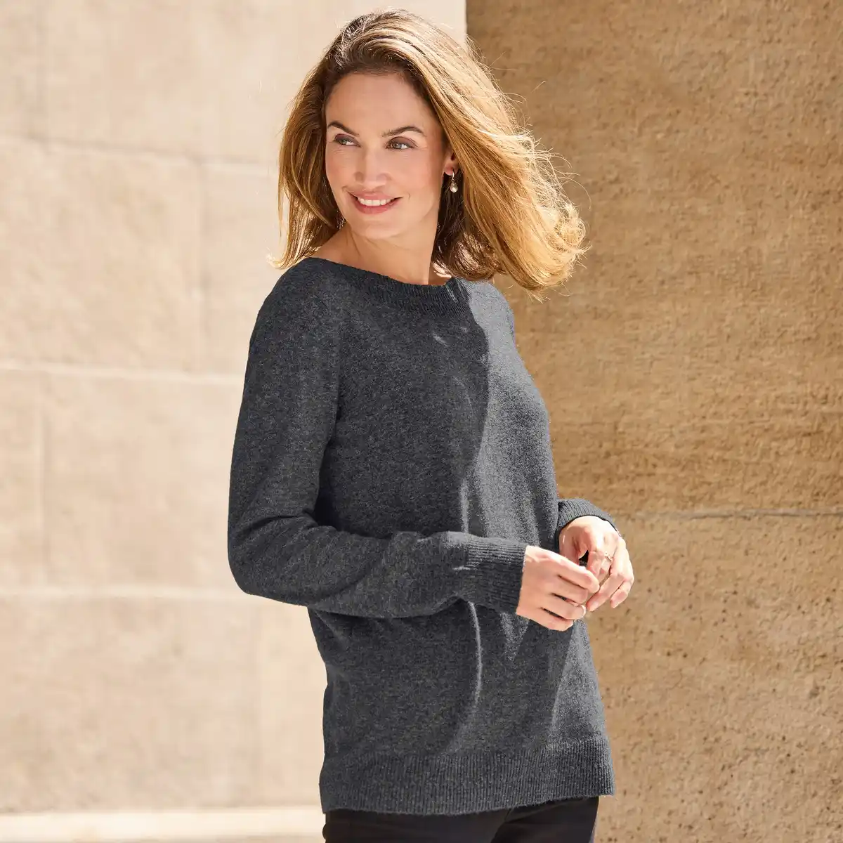 Bild 1 von Damen-Pullover mit RWS-zertifizierter Wolle