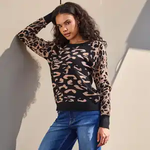 Damen-Pullover mit Jaquardmuster