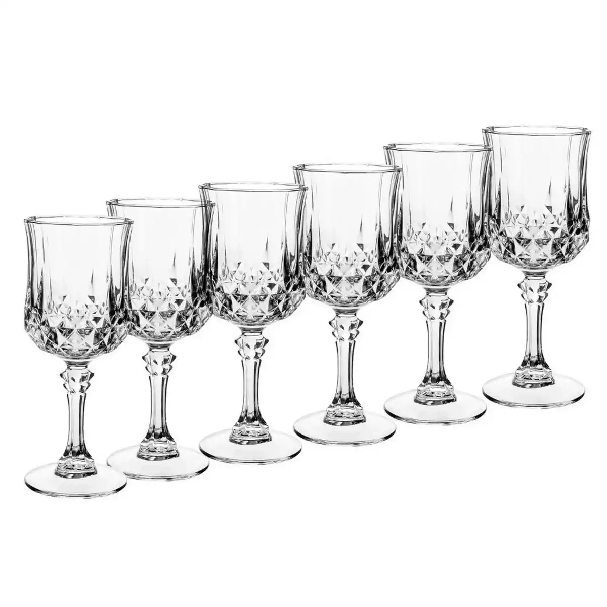 Bild 1 von Mäser Weinglas, Transparent, Glas, 6-teilig, 250 ml, Essen & Trinken, Gläser, Weingläser