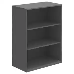 Moderano Aktenregal, Anthrazit, Holzwerkstoff, 2 Fächer, 80x111.7x43 cm, Made in Germany, Typenauswahl, in verschiedenen Größen erhältlich, Arbeitszimmer, Büroregale, Aktenregale