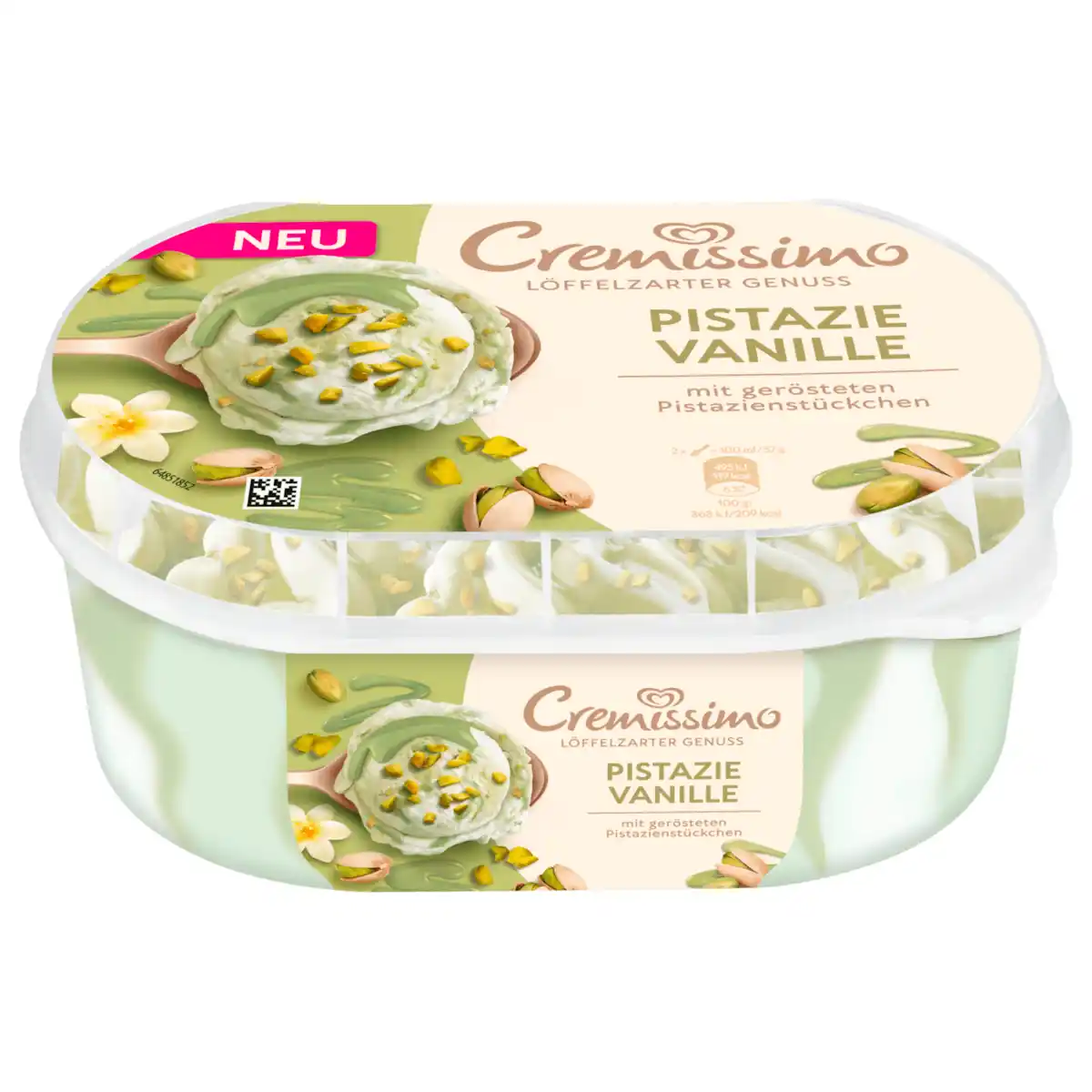 Bild 1 von Cremissimo Pistazie Vanille Eis 825ml