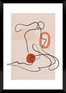 Bild Image ca. 30x40cm, Schwarz, Beige