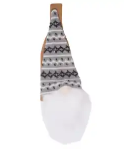 Flaschenbezug Weihnachten, grau/weiß