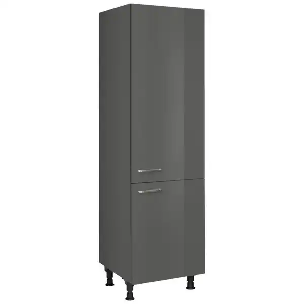Bild 1 von Nobilia Geräteumbauschrank Flash, Schiefer, Metall, nur wie online abgebildet bestellbar, 60x216.6x58 cm, Blauer Engel, Pefc, Goldenes M, Made in Germany, DGM-Klimapakt, Küchen, Küchenmöbel, Küc