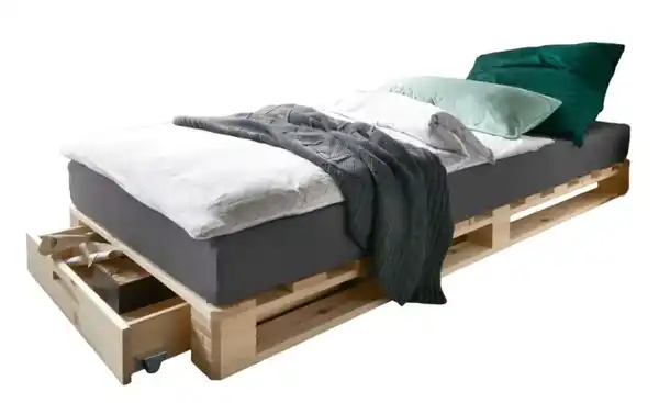Bild 2 von Palettenbett mit Stauraum Dallas