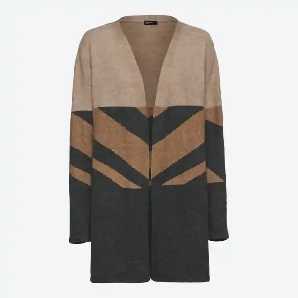 Bild 2 von Damen-Strickjacke im Colorblocking-Design