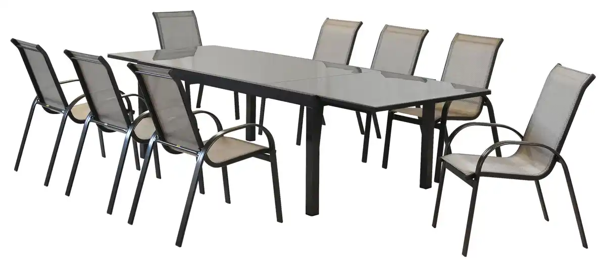 Bild 1 von GARTENSET AMALFI, Braun, Graphitfarben