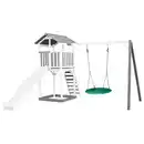 Bild 1 von Ambia Garden Spielturm, Grau, Grün, Weiß, Holz, Kunststoff, 356.6x241.9x349 cm, EN 71, CE, FSC 100%, Outdoor Spielzeug, Spieltürme
