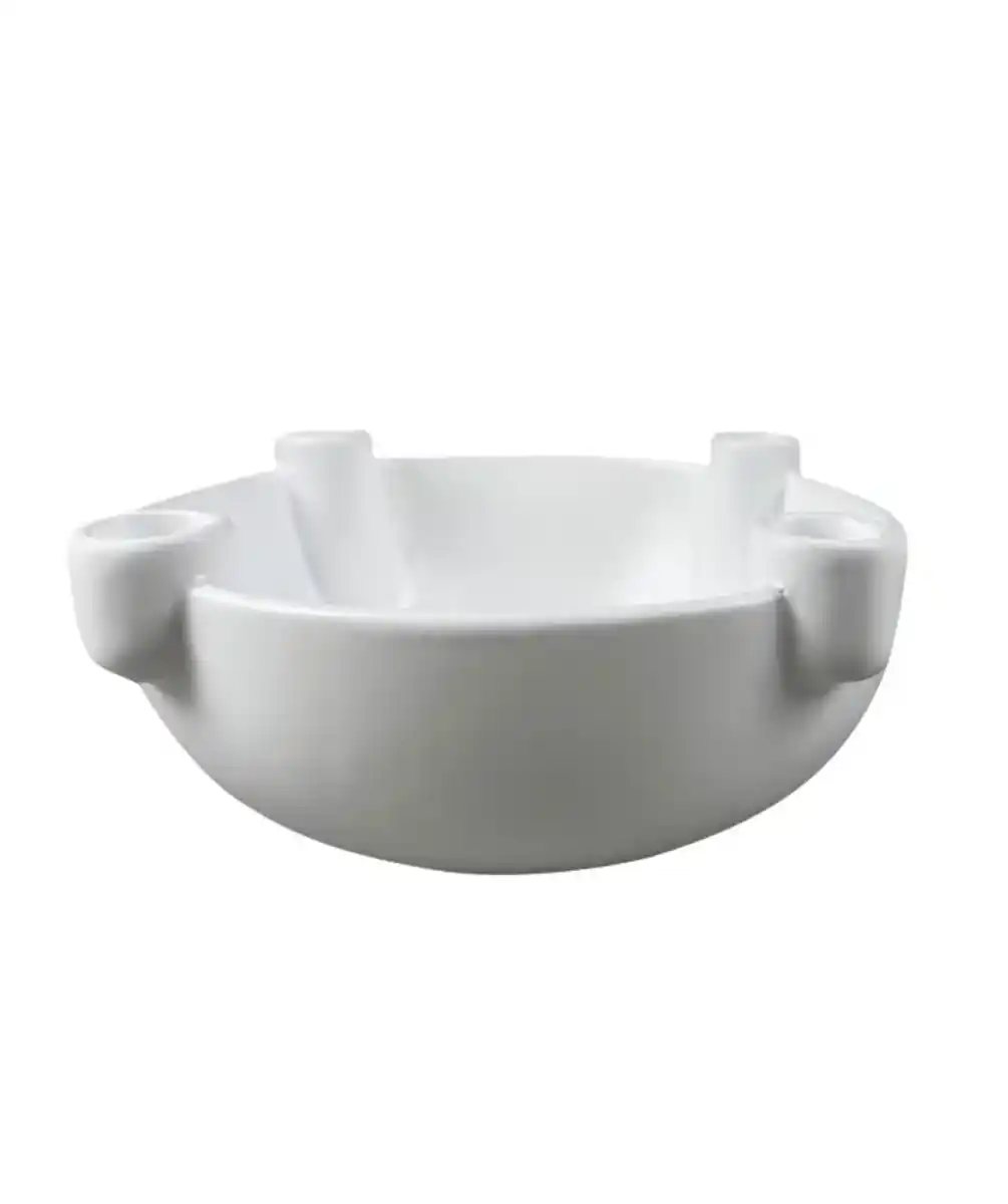 Bild 1 von Stabkerzenhalter in Schale, weiß