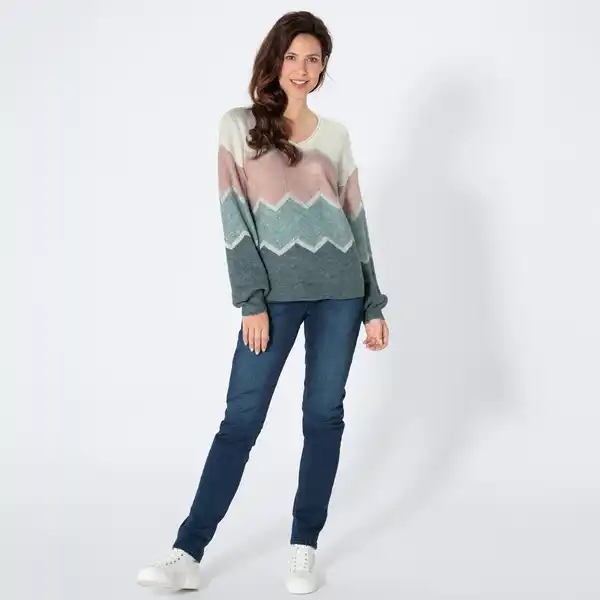 Bild 1 von Damen-Jeans mit elastischem Bund