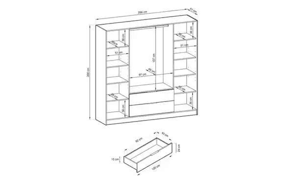 Bild 4 von Drehtürenschrank Nelly