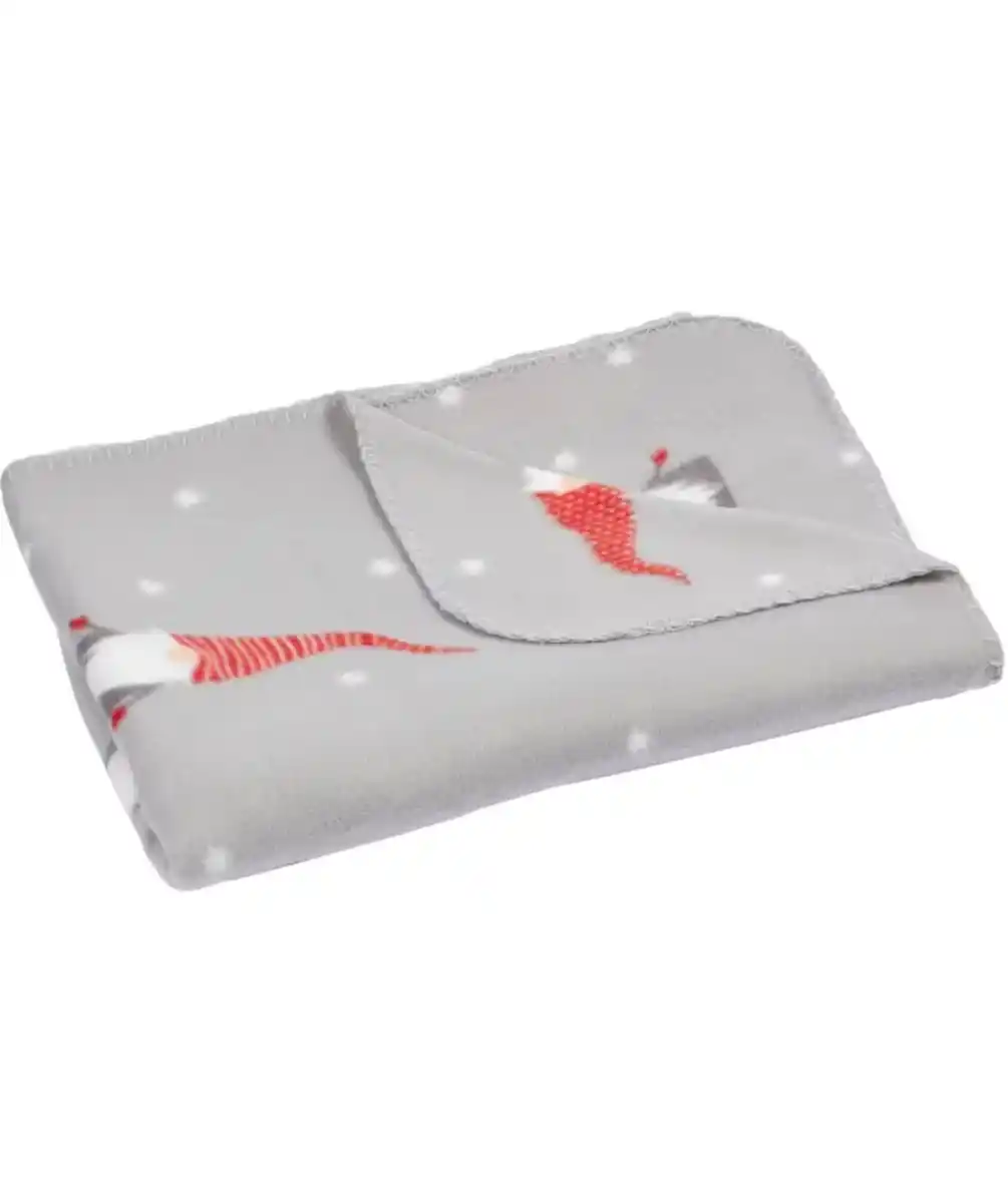 Bild 1 von Fleecedecke Weihnachten, grau