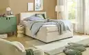 Bild 1 von smart Boxbett mit Topper, Cordbezug, Beige Basic