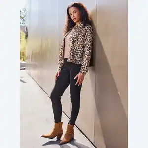 Damen-Leggings in Velour-Optik
