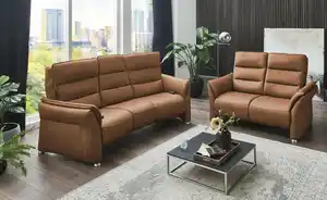 Hukla Trapezsofa Echtleder Corina