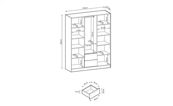 Bild 4 von Drehtürenschrank Nelly