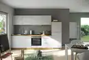 Bild 1 von Küchenblock Florenz ohne Geräte ca. 300 cm Weiß/Eiche, Weiß, Eiche Wotan