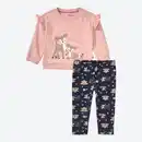 Bild 3 von Baby-Mädchen-Set mit Reh-Motiven, 2-teilig