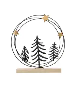 Deko-Aufsteller Weihnachten, schwarz
