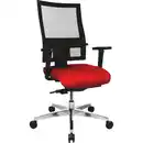 Bild 1 von Topstar Drehstuhl, Rot, Schwarz, Metall, Kunststoff, Textil, Drehkreuz, 48x101-113x48 cm, Lga, Made in Germany, DIN EN ISO 14001, DIN EN ISO 9001, Stoffauswahl, Arbeitszimmer, Bürostühle, Drehstüh