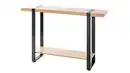 Bild 1 von Standregal Eiche schwarz B 120 x H 82 cm - 2 Böden - SARAGOSSA