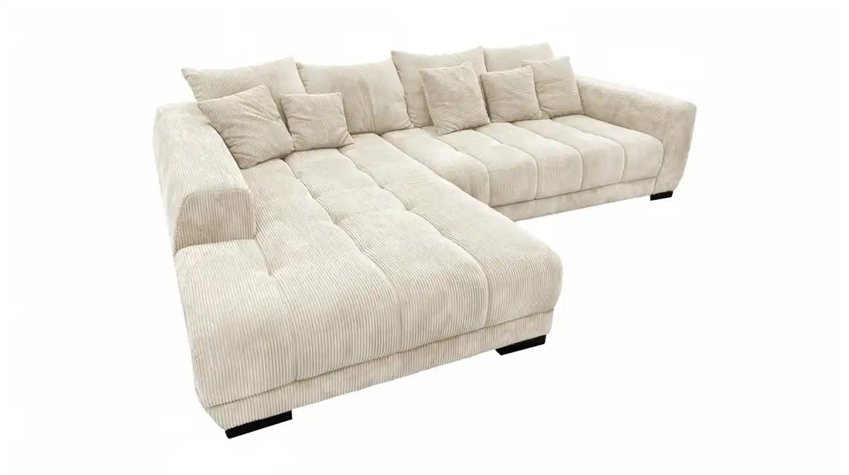 Bild 1 von Ecksofa Cord beige 300 x 215 cm - ARTEMIS