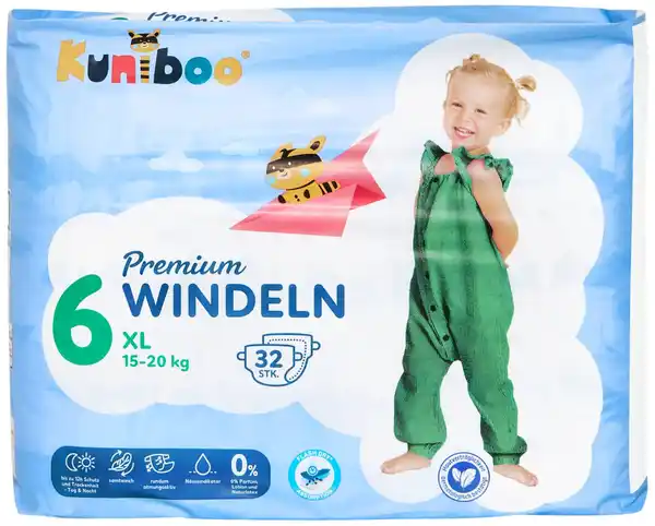 Bild 1 von KUNIBOO Windeln, 32 - 46-St.-Packg.