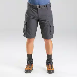 FORCLAZ Cargo-Shorts Herren Trekking Backpacking - Travel 500 grau