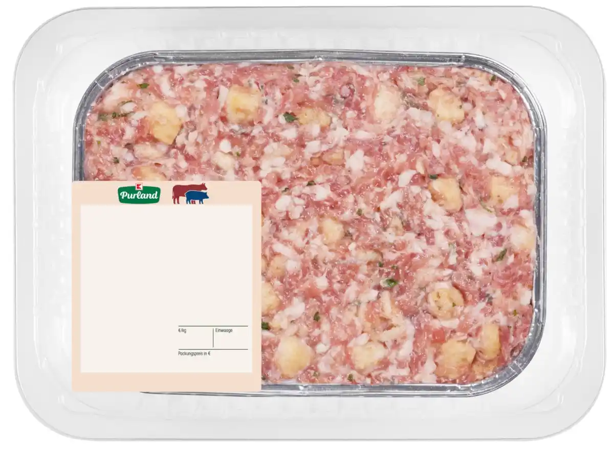 Bild 1 von K-PURLAND Hackbraten aus Schweine- und Rindfleisch, 900-g-Packg.