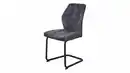 Bild 1 von Schwingstuhl anthrazit Freischwinger Microfaser Samtvelour - OLDE