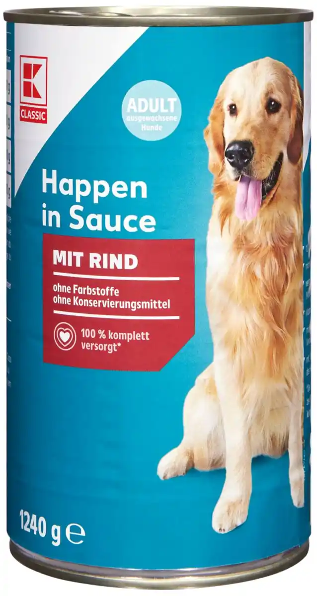 Bild 1 von K-CLASSIC Hundenahrung, 1,24-kg-Dose