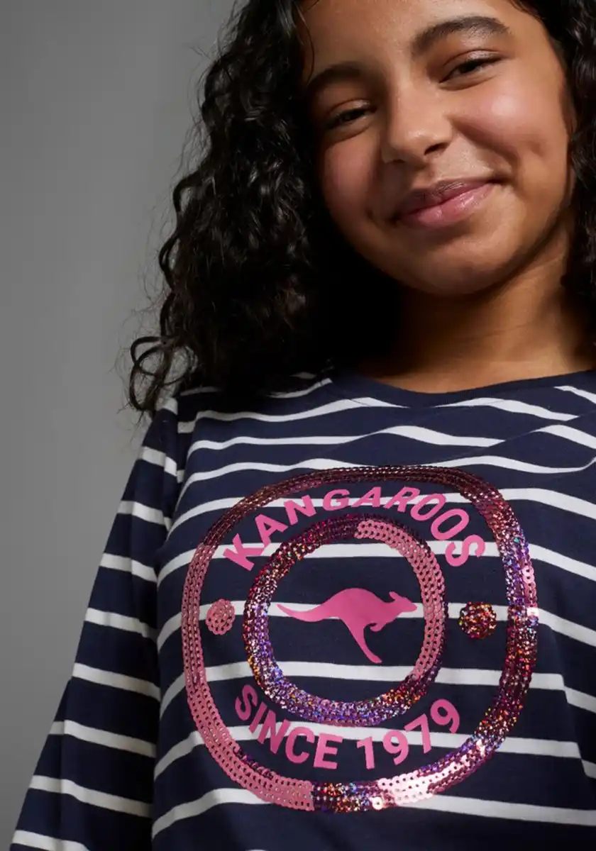 Bild 1 von KangaROOS Langarmshirt mit Paillettenapplikation