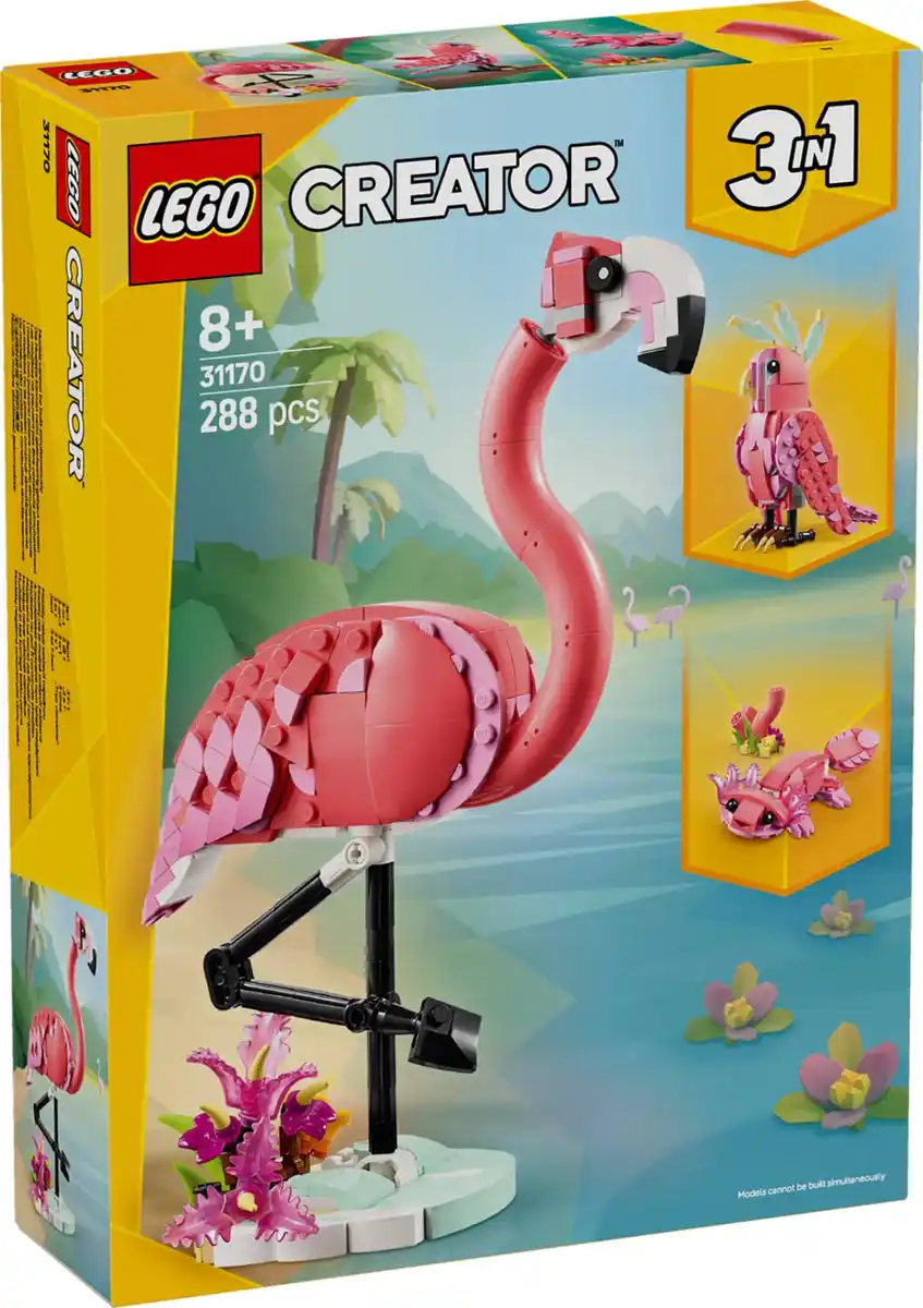 Bild 1 von LEGO CREATOR »Rosa Flamingo« 3-in-1-Spielset 31170, 288-teilig