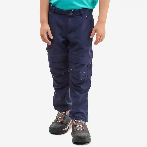 Bild 1 von QUECHUA Wanderhose Zip-Off-Hose Kinder Gr. 92–116 - MH500 blau