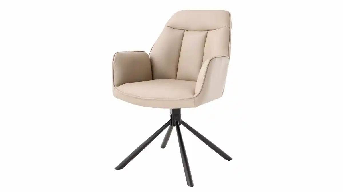 Bild 1 von Armlehnstuhl braun Drehstuhl Microfaser - RAFAELA