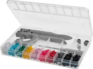 TALENTUS® Druckknopf-Set Kunststoff, 107-teilig