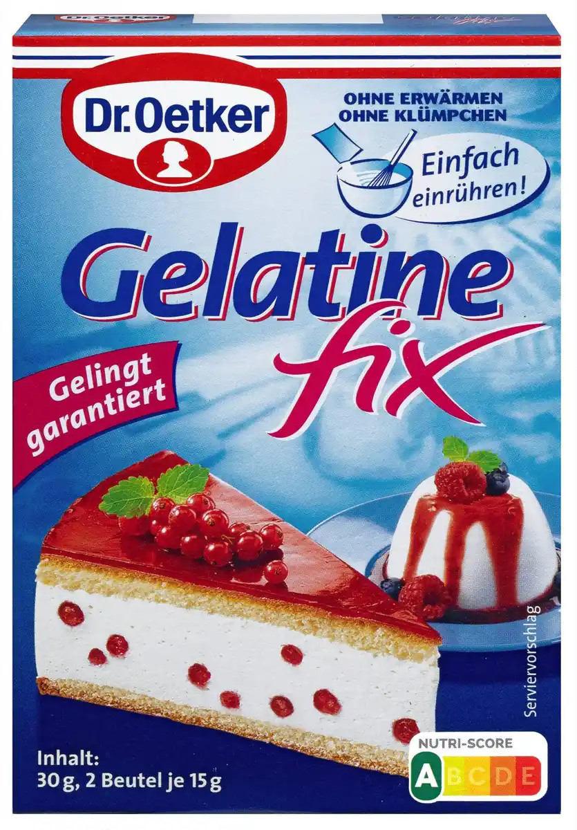 Bild 1 von DR. OETKER Gelatine fix, 2 x 15-g-Packg.