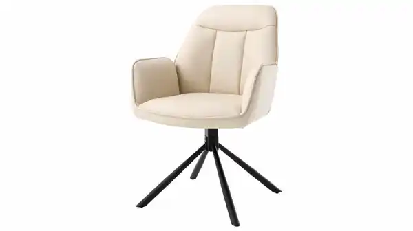Bild 1 von Armlehnstuhl creme Drehstuhl Microfaser - RAFAELA