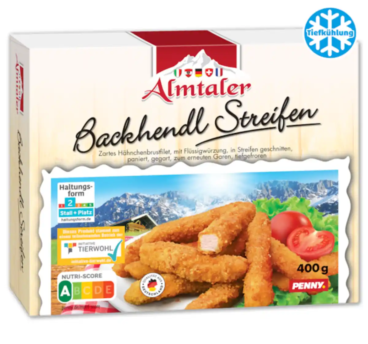 Bild 1 von ALMTALER Backhendl Streifen*