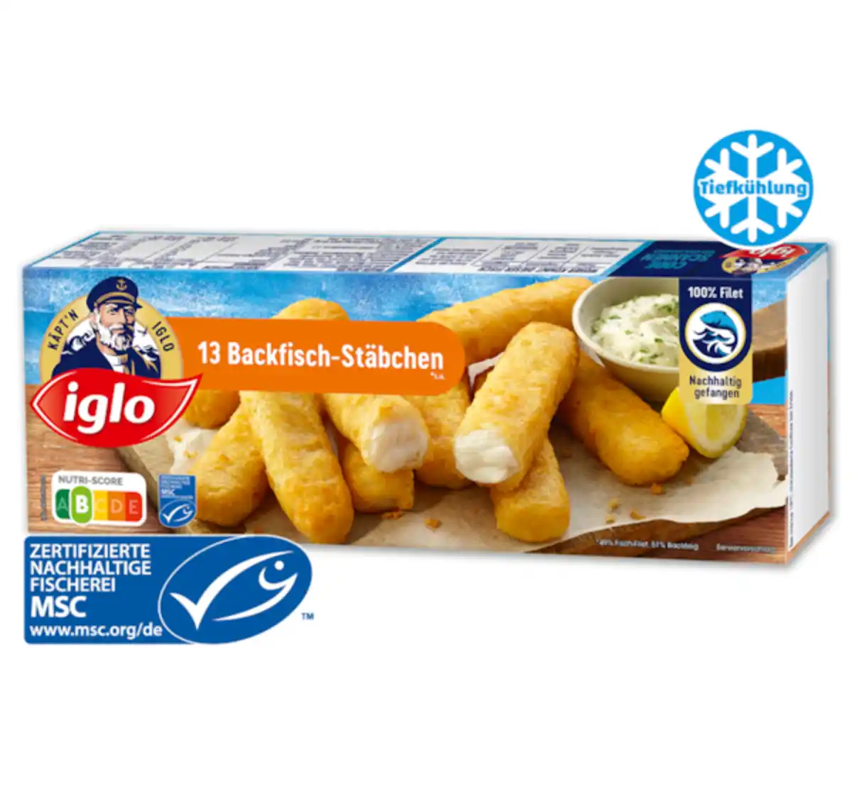 Bild 1 von IGLO 13 Backfisch-Stäbchen