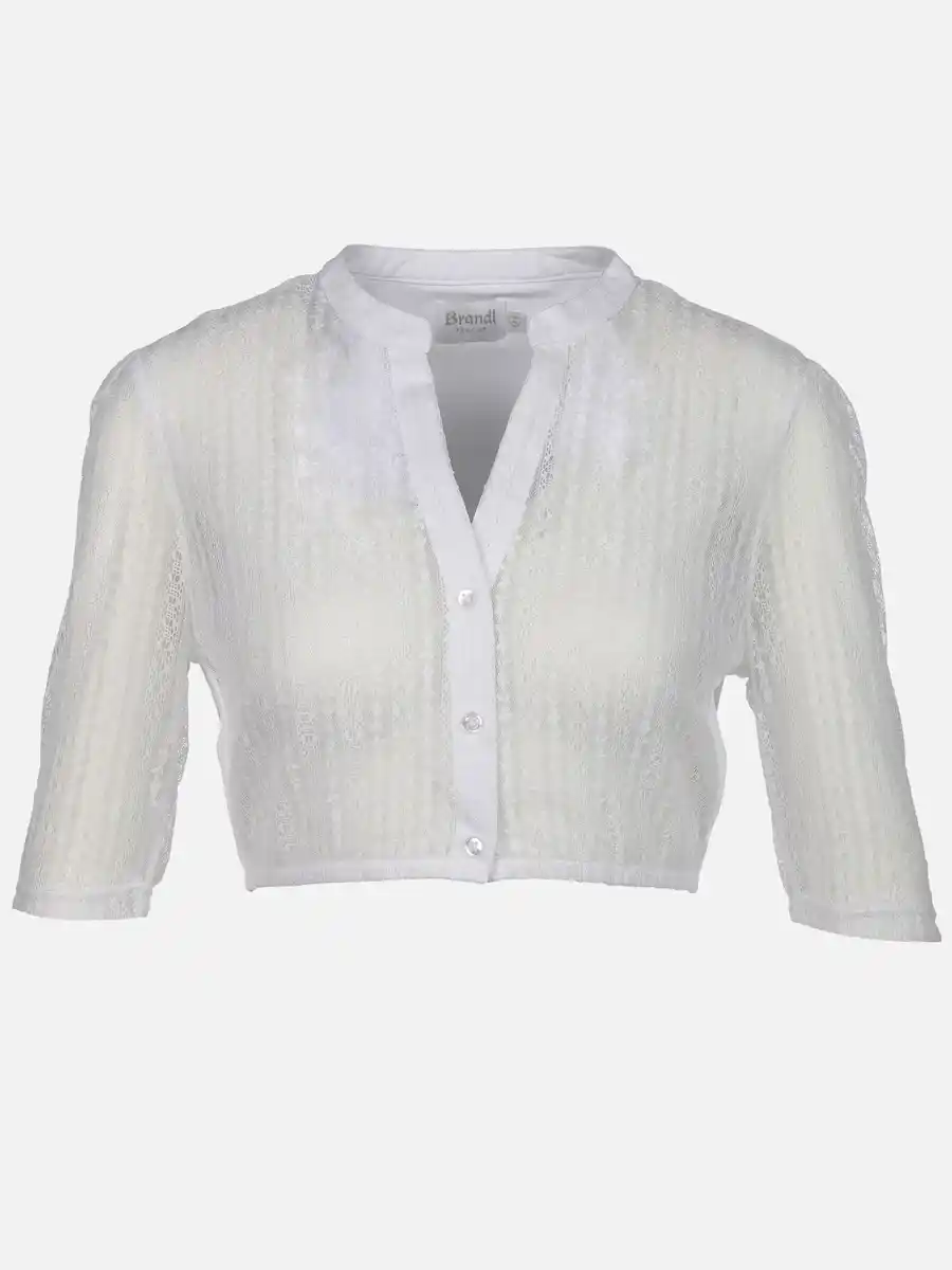 Bild 1 von Damen Dirndlbluse mit V-Ausschnitt Weiß