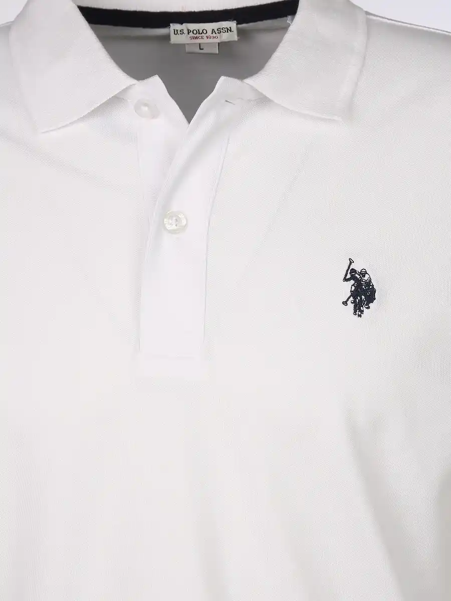 Bild 3 von Herren Poloshirt mit Stickerei Weiß