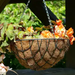 Grüner Jan Kokos-Einleger für Pflanzkörbe und Blumenampeln 35cm