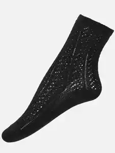 Damen Wiesn-Socken mit Glitzerfäden Schwarz