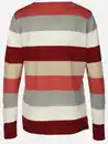 Bild 2 von Damen Pullover "Cashmere Like" mit breiten Frabstreifen Rosa